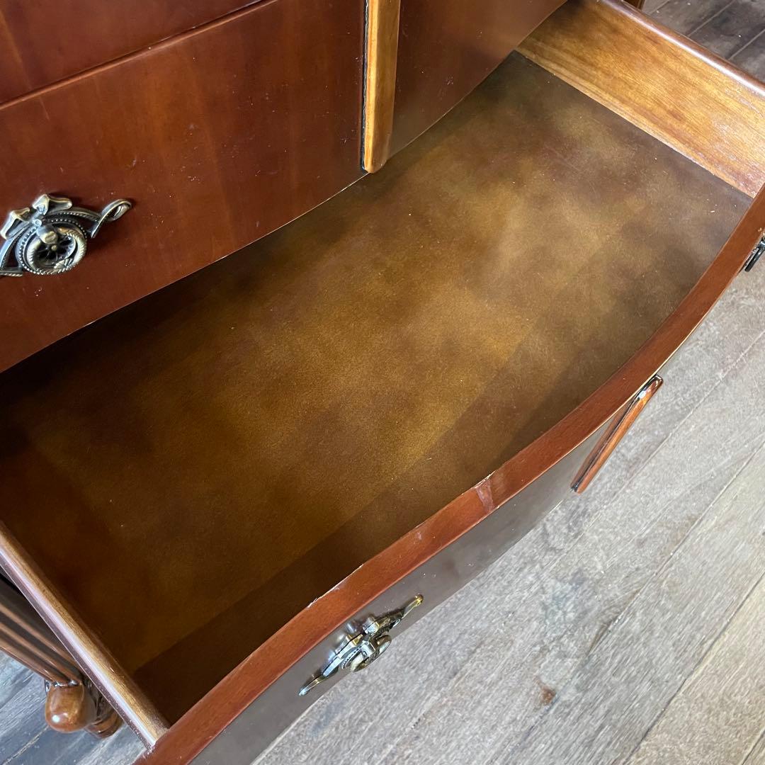 猫脚 5段チェスト ロココ調 ヨーロピアン アンティーク家具 イタリア家具