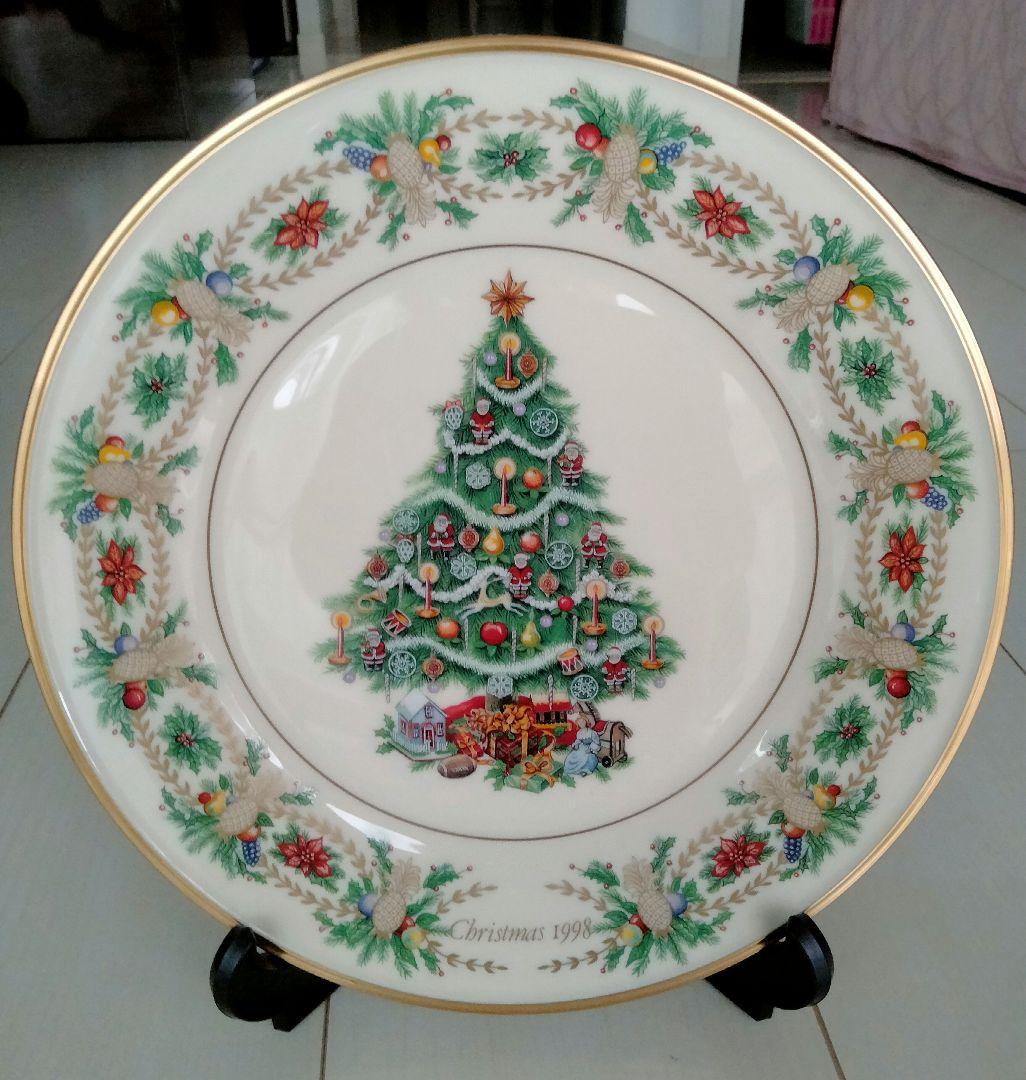 Lenox クリスマスプレート 1998年 【プレートスタンド付き】