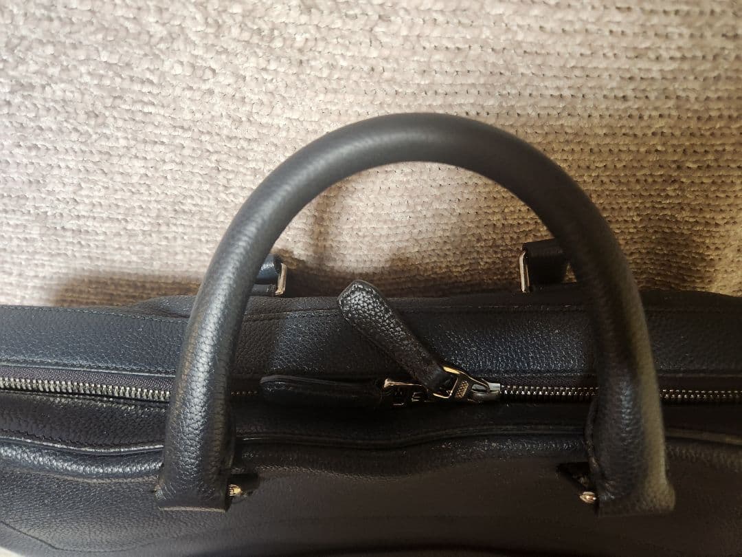 入手困難✨ ダンヒル ベルク ビジネスバッグ レザー A4資料 銀ロゴ ネイビー