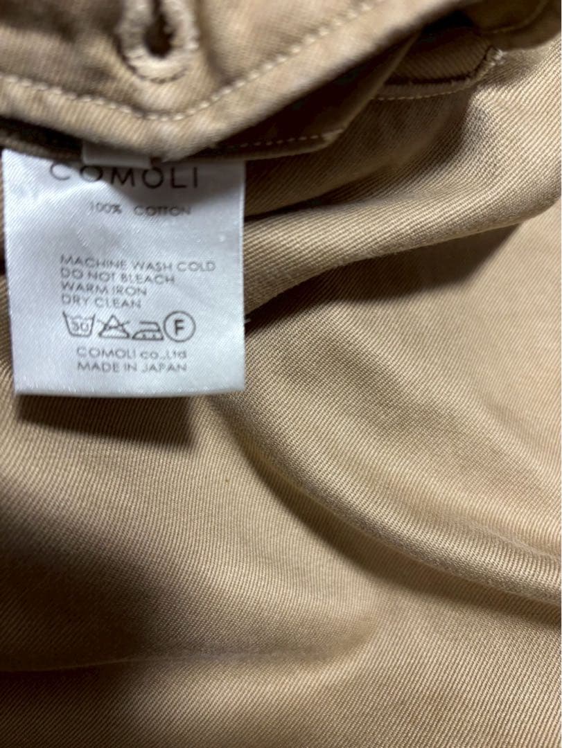 【専用】COMOLI ベルト付ワイドチノパンBELTED CHINO PANTS