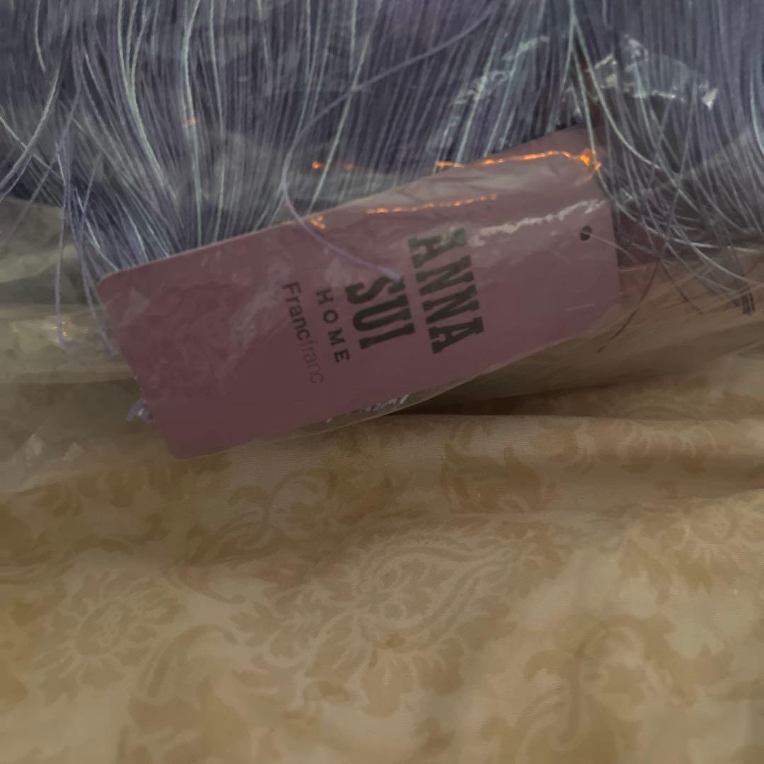 ANNA SUI ベルベット円形クッション 紫