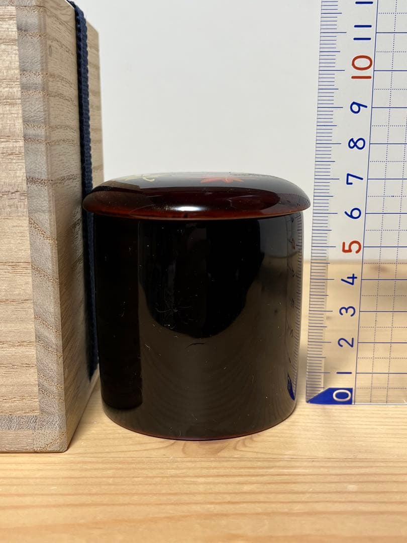 奥津一心斉　金輪寺棗　春秋蒔絵