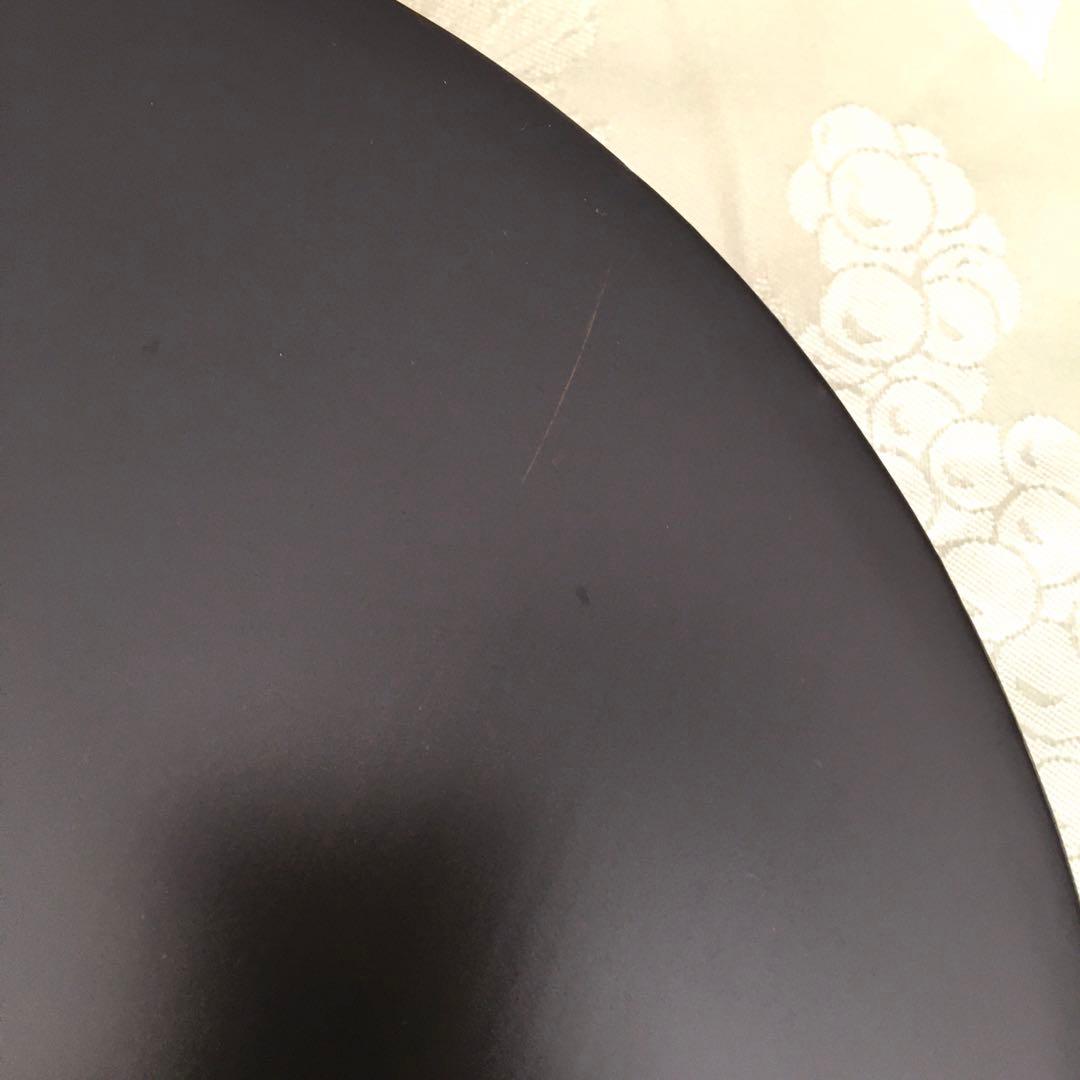 GG様リクエスト　輪島塗り　田村製/螺鈿桜文/ラウンド型手付き盆　ボルドーカラー