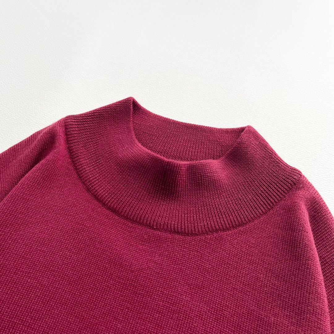 美品『Gran Sasso』モックネックニット／ウール／イタリア製／春秋冬／44