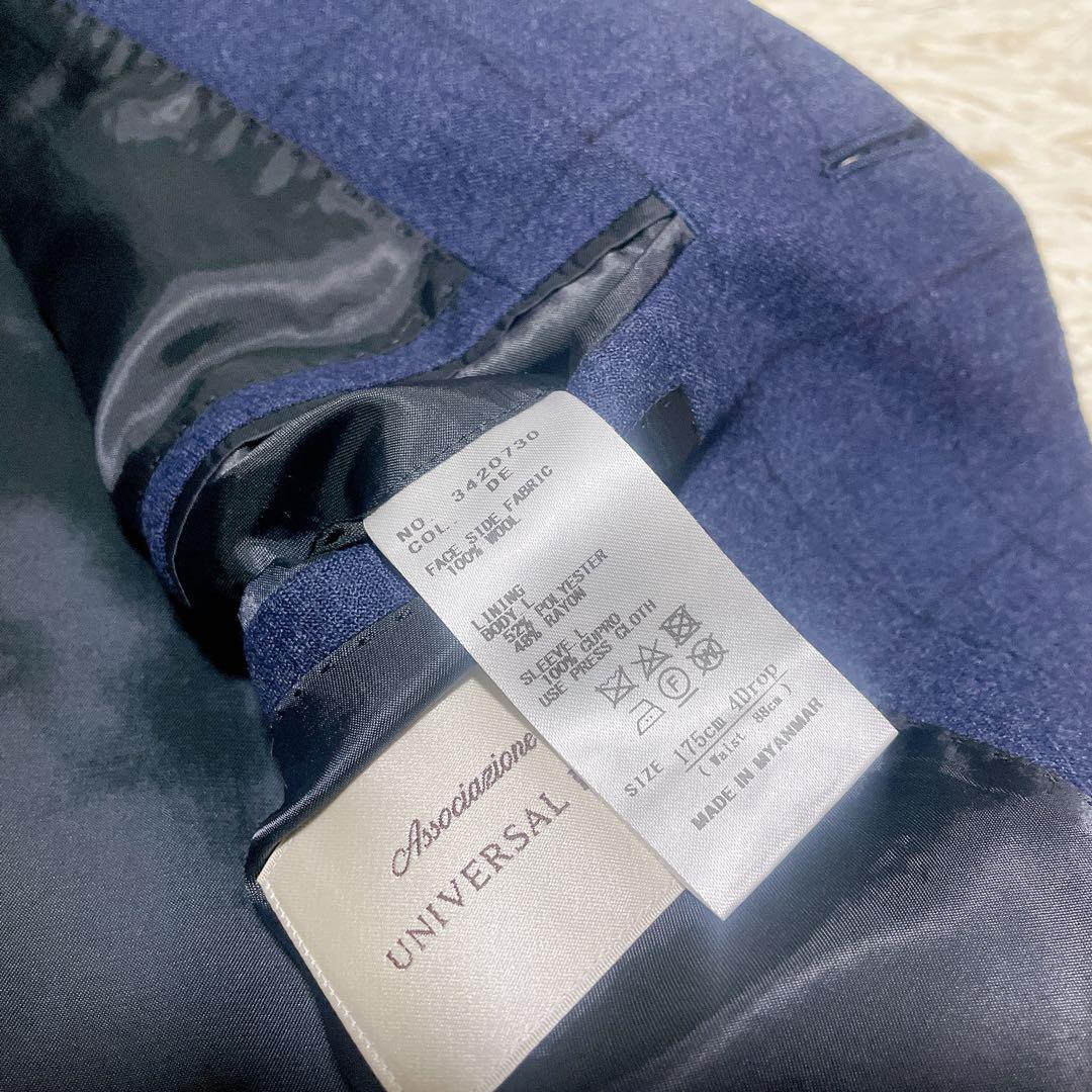 UNIVERSALLANGUAGE 未使用CANONICOネイビーチェックJK