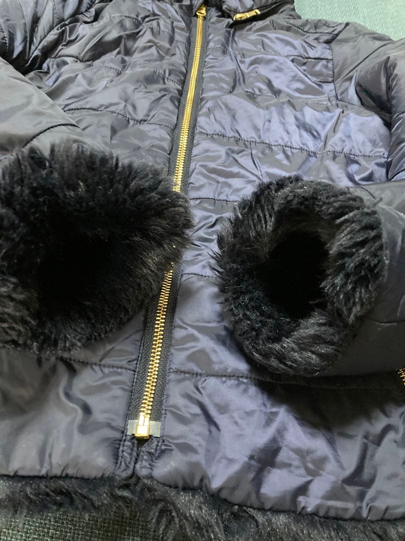 タルティーヌ　エ　ショコラ 140 ファー&サテン　リバーシブル　コート