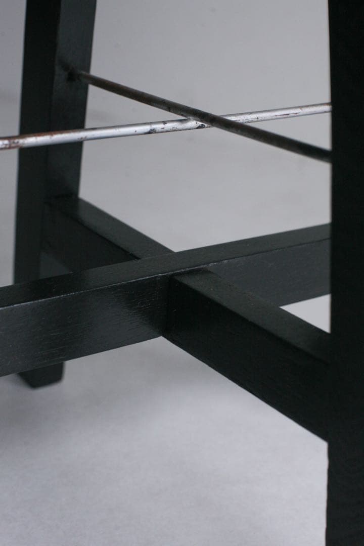 丸スツール　ケヤキ材　無垢材　古家具　ダイニングチェア　丸椅子