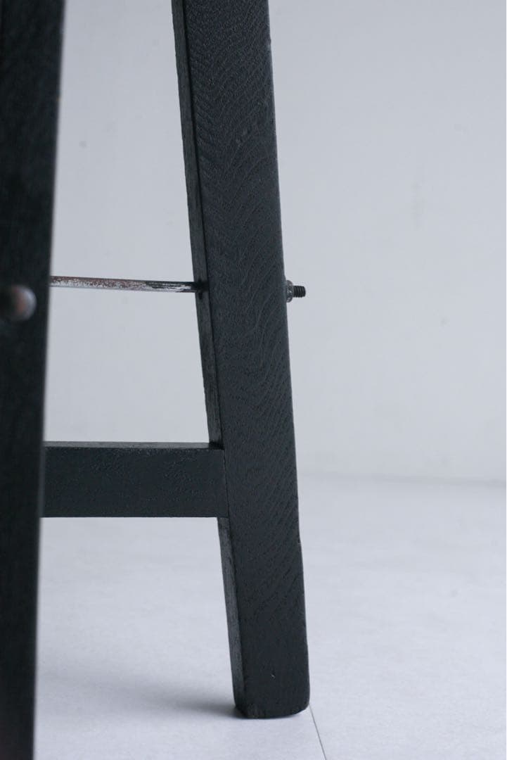 丸スツール　ケヤキ材　無垢材　古家具　ダイニングチェア　丸椅子