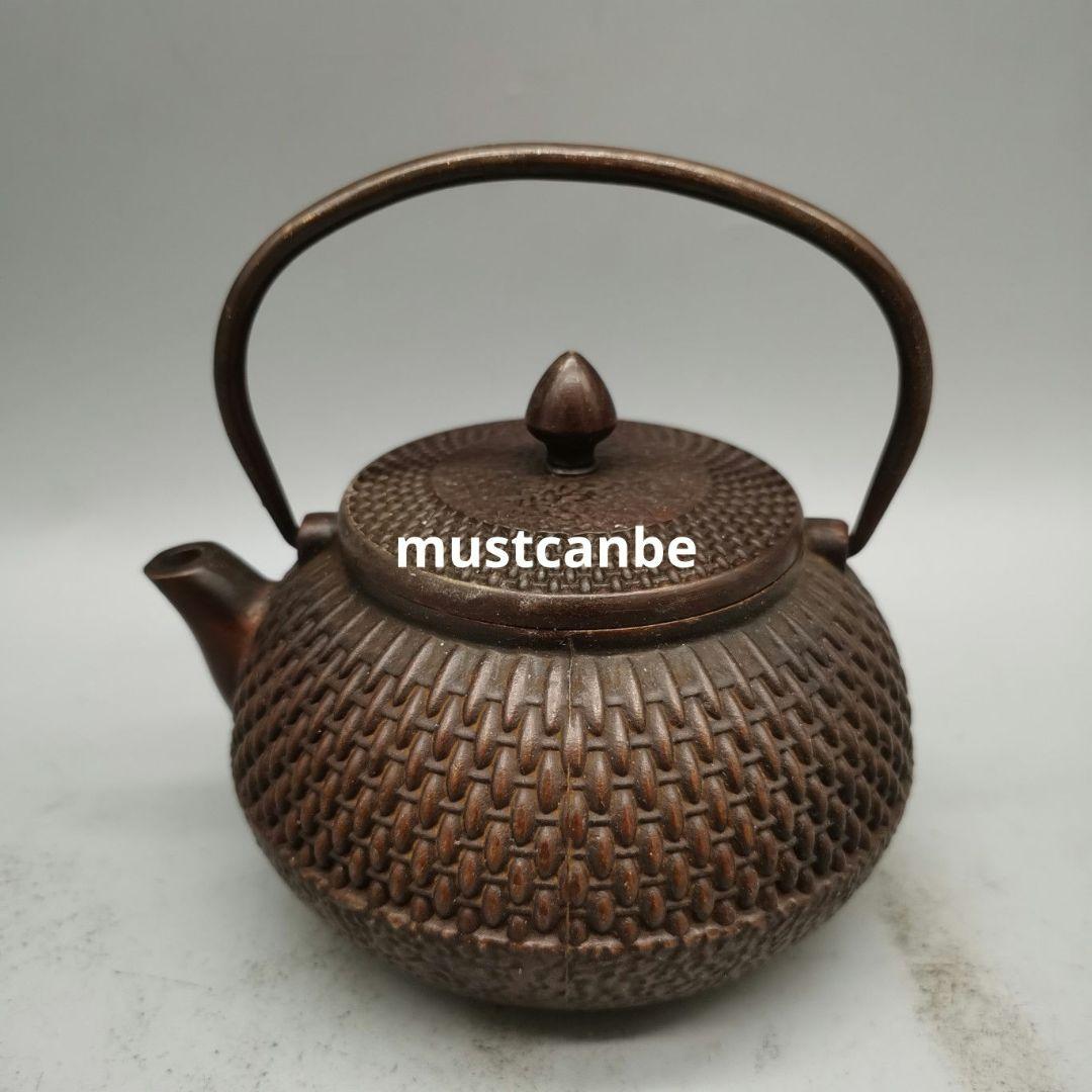 銅器 銅壺 提梁壺 茶壺 煎茶器 茶道具 工芸品 置物