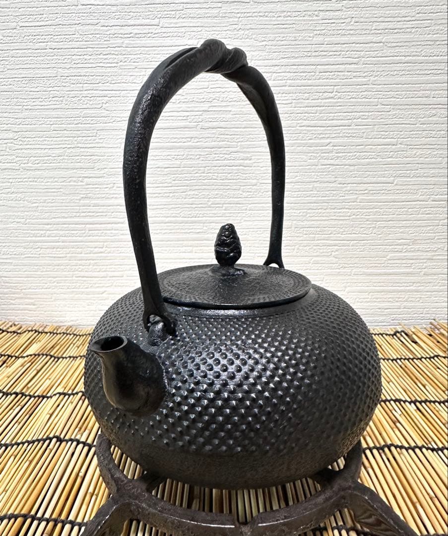 未使用品　南部照光堂造　鍛治打捻鉉　１０型アラレ　水野様　売約済み