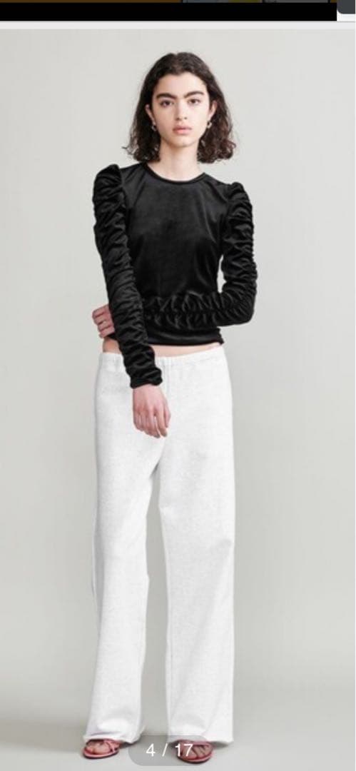 H BEAUTY&YOUTH ユナイテッドアローズ　ベロアシャーリングトップス