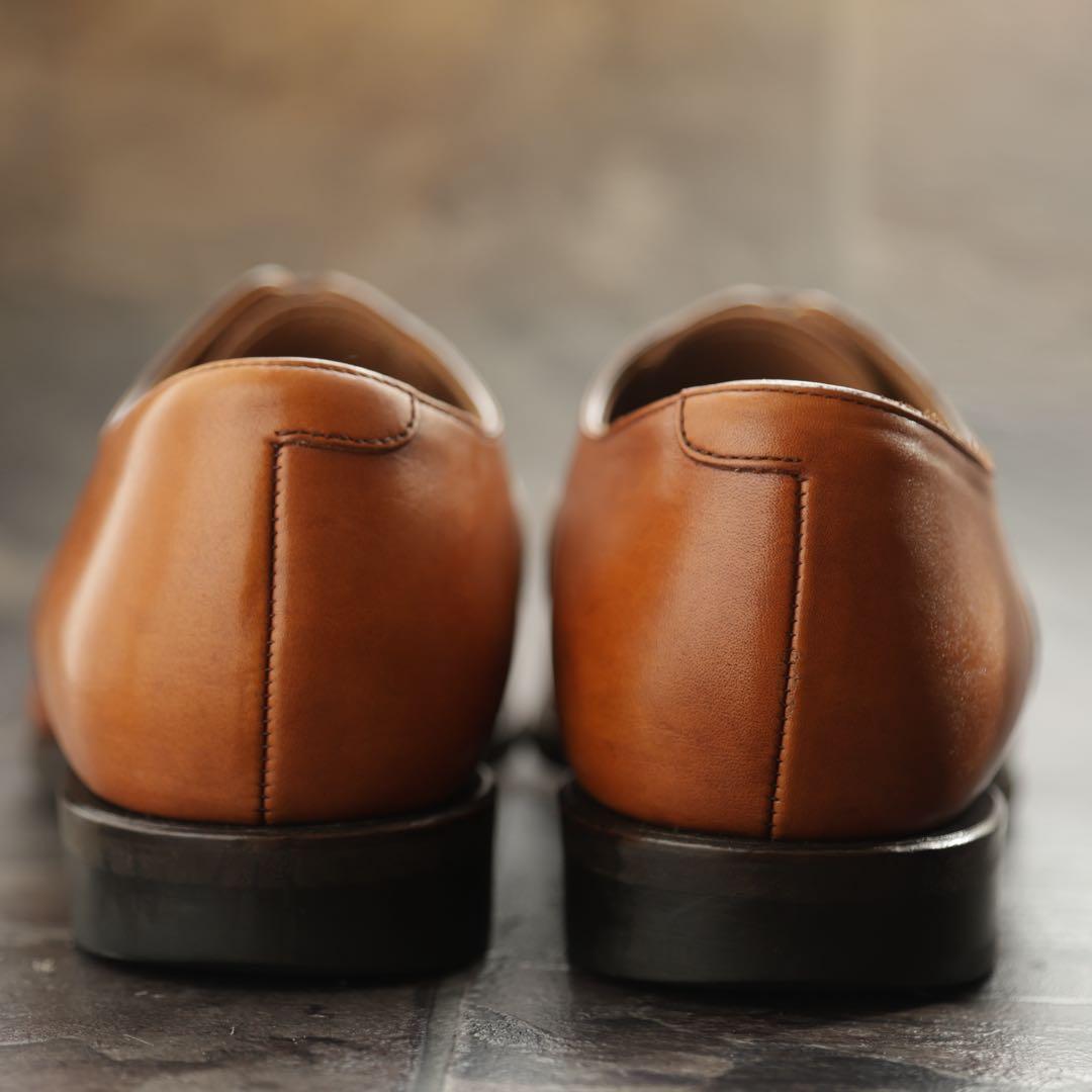 リーガル　内羽根ストレートチップ　265 茶