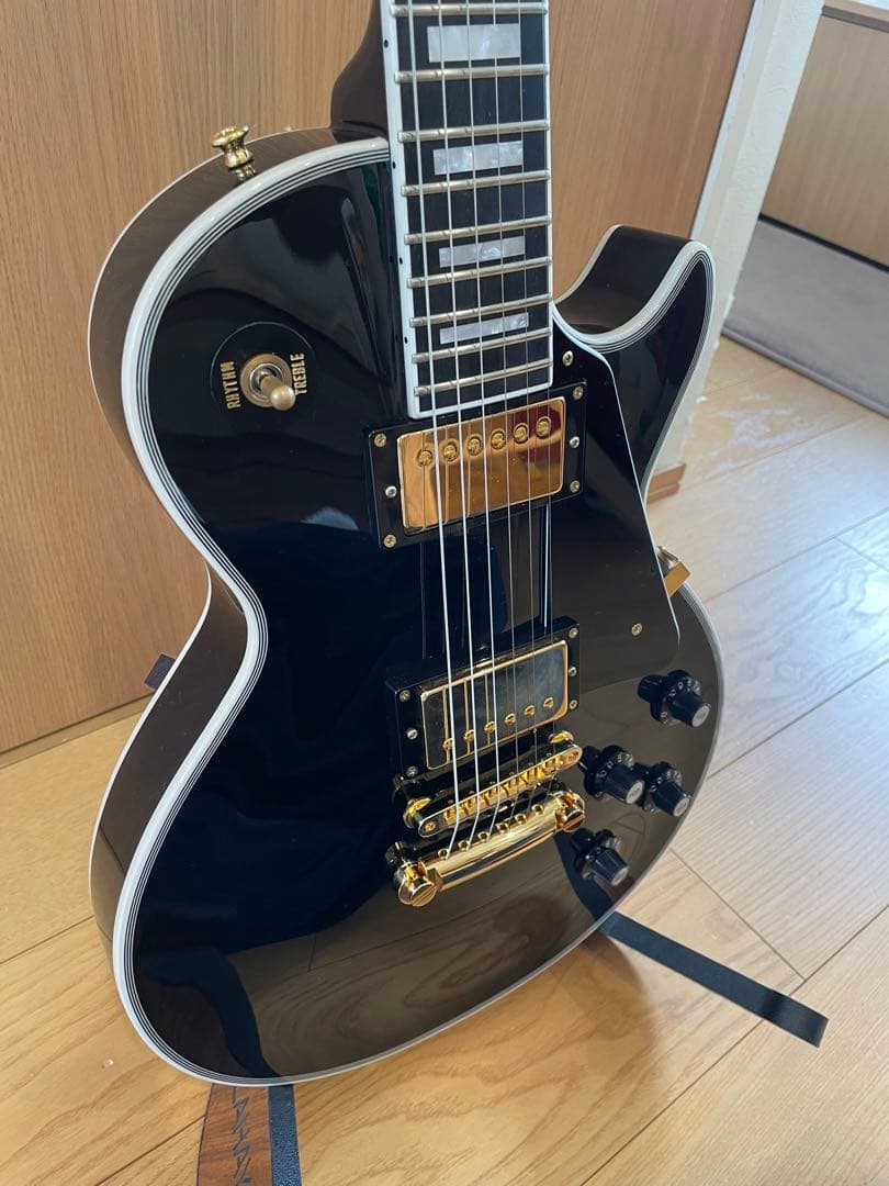 りく様。EDWARDS レスポールカスタム 美品 エボニー指板