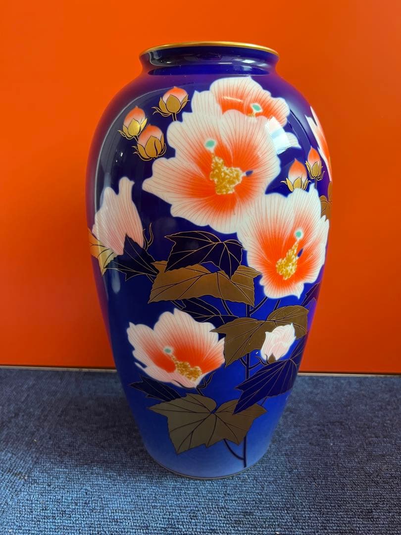 1422 香蘭社　金彩　花瓶