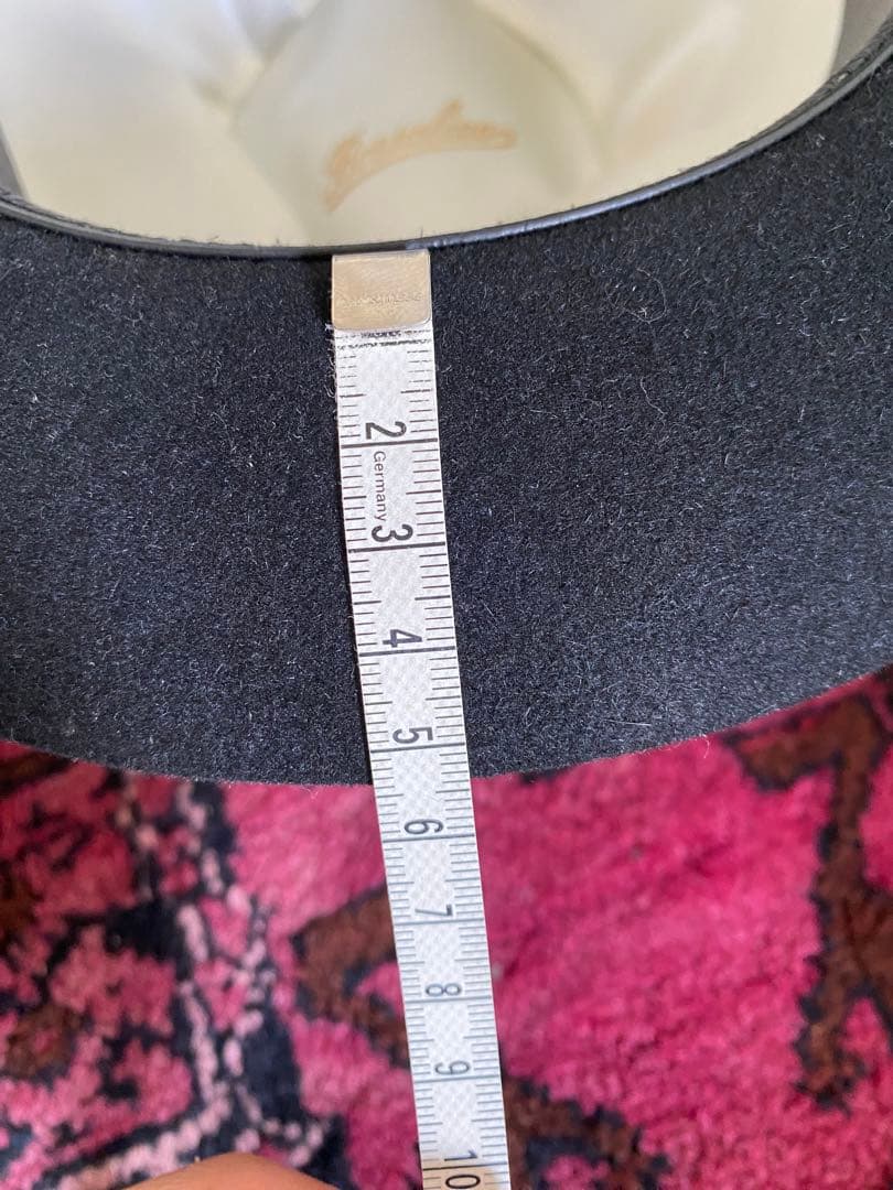 Borsalino ブラックフェルトハット