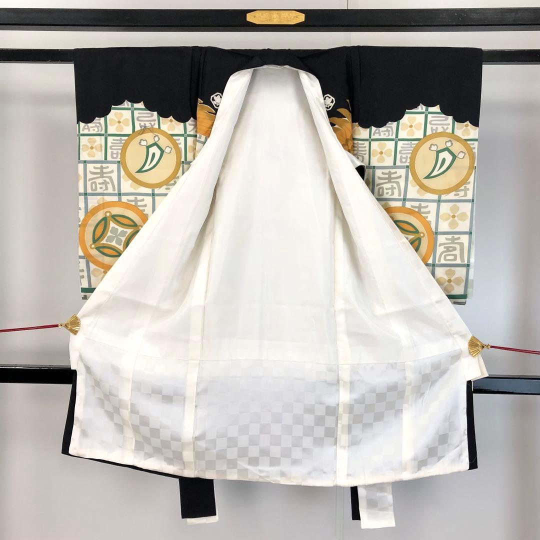 子供着物 子供着物 お宮参り 七五三 祝着 襦袢付 宝尽くしに鷲 CK-7364