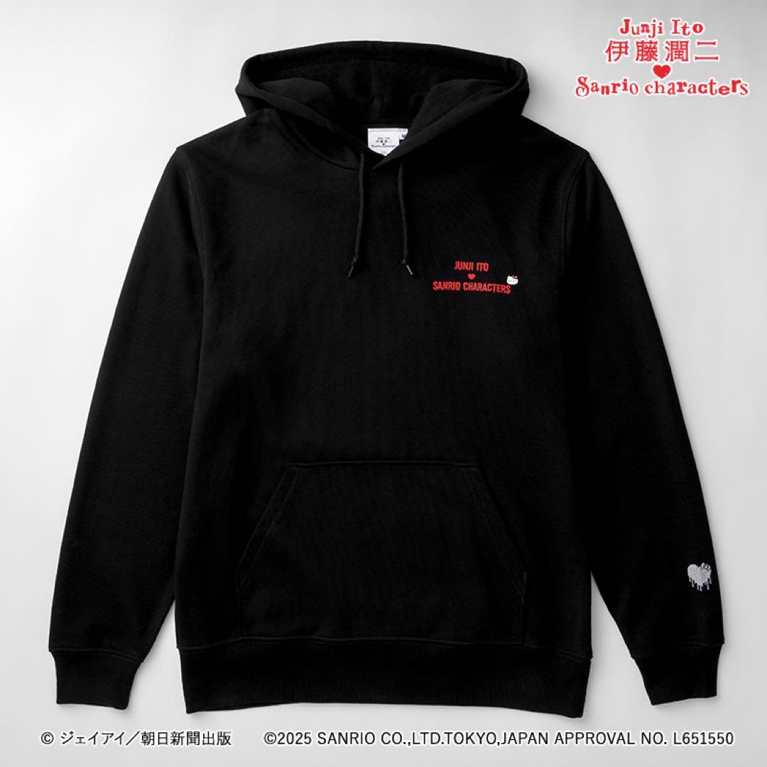 伊藤潤二×サンリオキャラクターズ パーカー ギャル富江×ハローキティ　　xL
