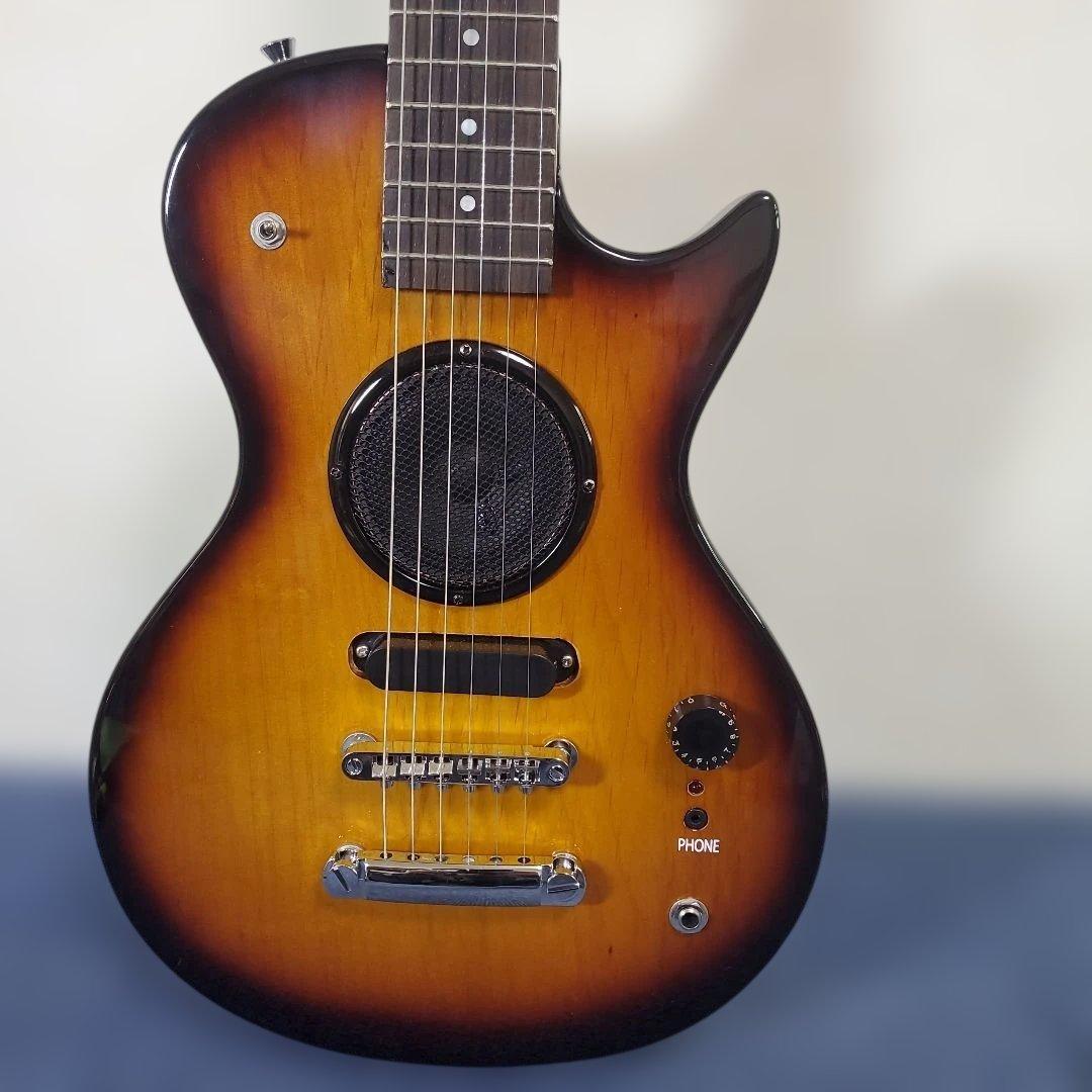 h443☆美品☆Barclay☆アンプ内蔵☆エレキギター☆ミニ☆カバー付き