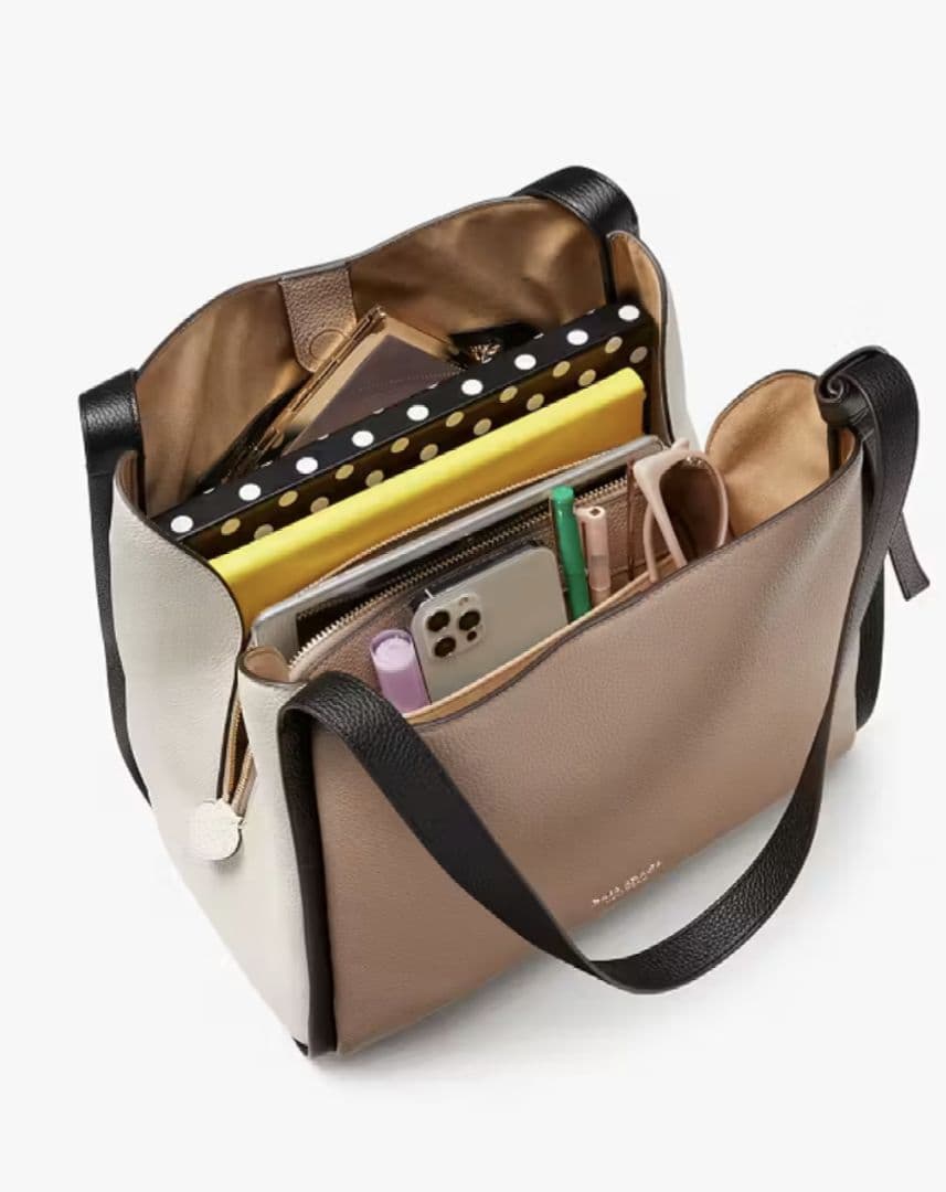 kate spade ノット カラーブロック ラージ ショルダーバッグ