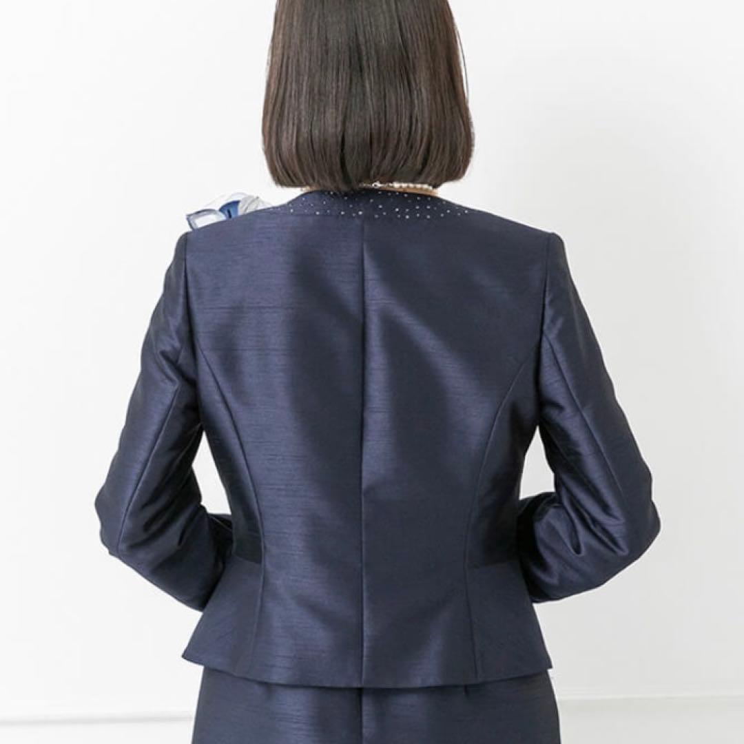 ネット完売♡ ソワールドルチェ ノーカラージャケット ストーン 大きいサイズ15