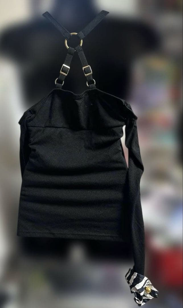 新品未使用　d.i.a ゼブラ柄装飾のトップス