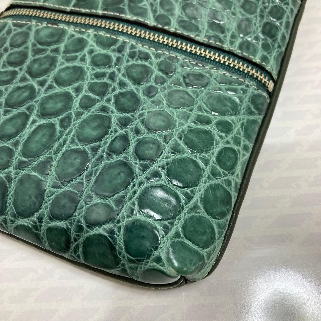 極美品　JRA クロコダイル　スマホショルダー　 サコッシュ　エキゾチック