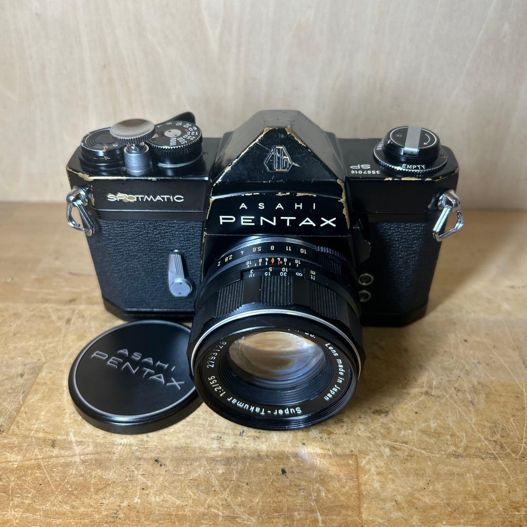 Pentax SP +Super Takumar 55 f2.0 完動品