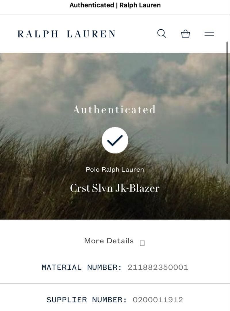 POLO RALPH LAUREN(ポロラルフローレン)：ウールブレザー