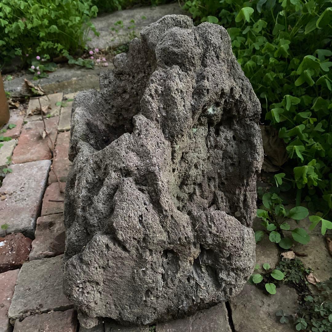 植木鉢　庭石　ロックガーデン　岩　溶岩石　オブジェ
