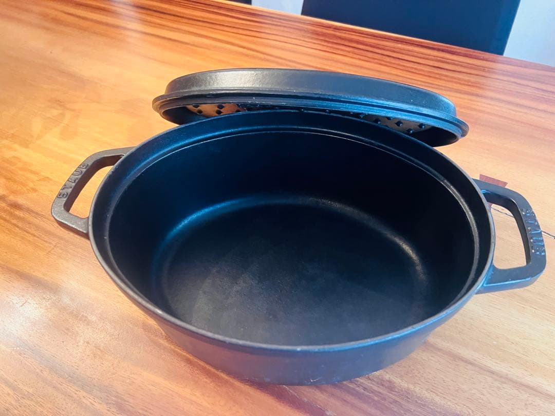 ストウブ　ココット オーバル, ブラック, 鋳鉄