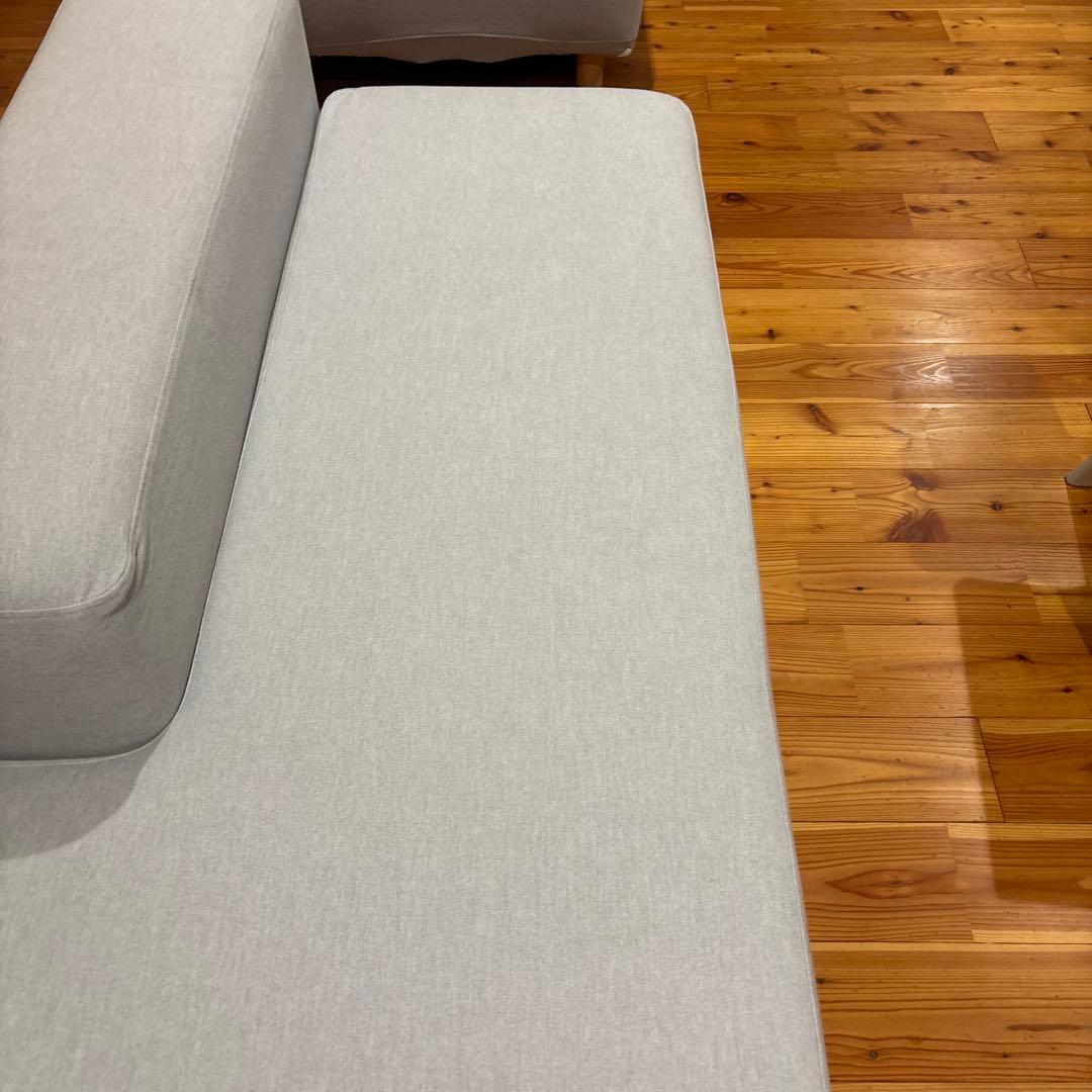 ソファベンチ本体　綿帆布　ソファベンチ用カバー杢ライトグレー　廃盤希少品