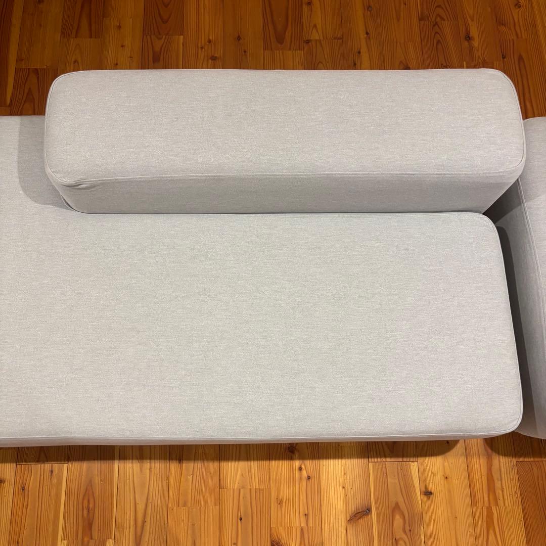 ソファベンチ本体　綿帆布　ソファベンチ用カバー杢ライトグレー　廃盤希少品