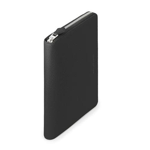 ボナベンチュラ_ファンクショナルノートケース_シュリンクレザー_黒ブラック未使用