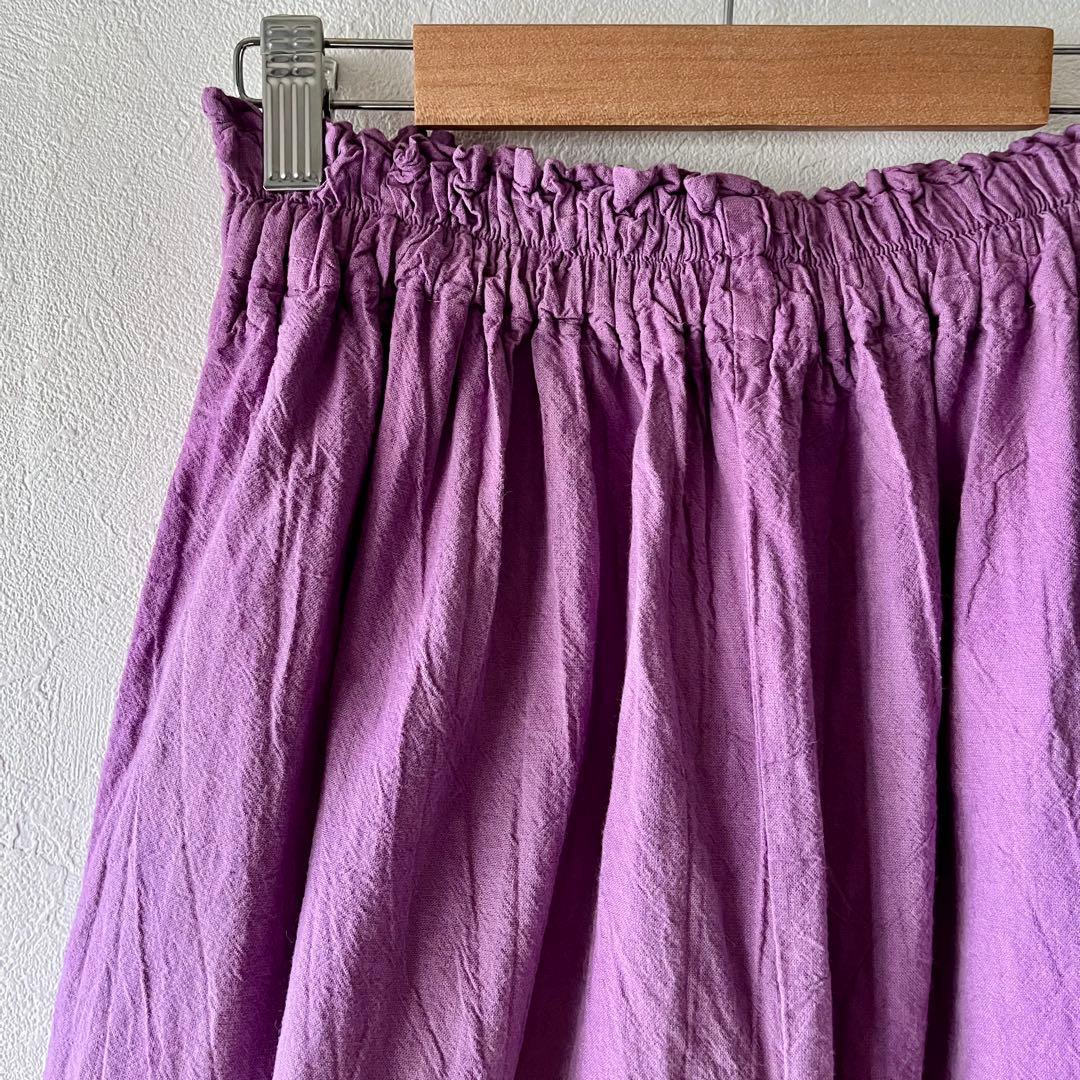 ヂェン先生の日常着　赤藤色　バルーンパンツ　スリム