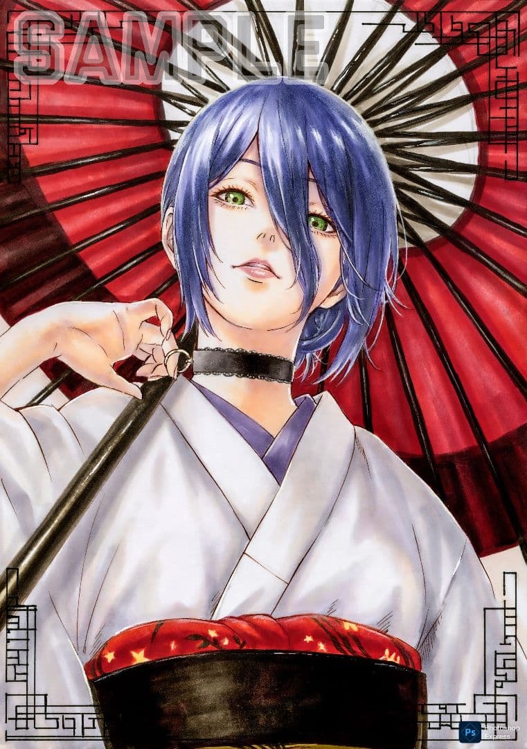 ☆*★様 手描きイラスト ファンアート チェンソーマン レゼ B5