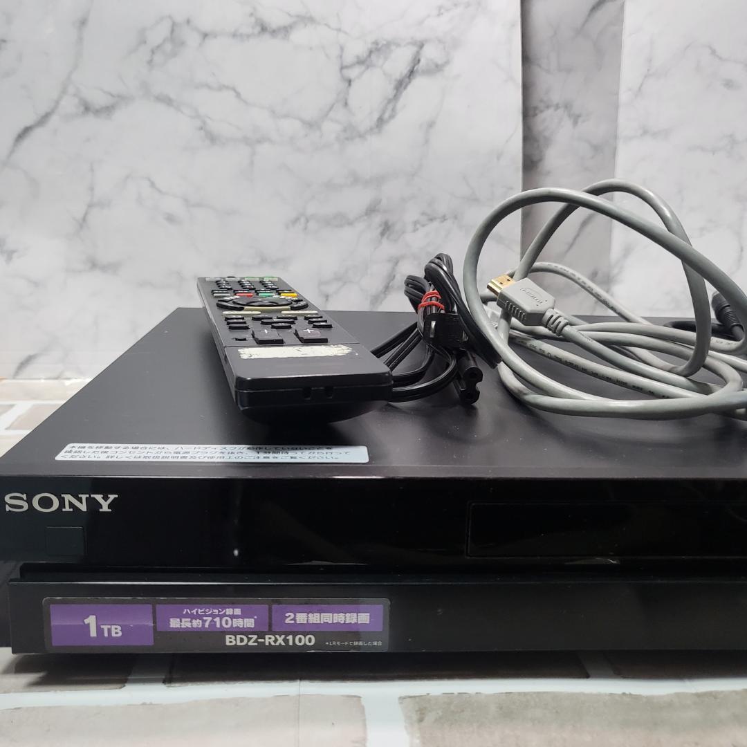 大容量SONY BDZ-RX100 1TB 2番組録画 清掃済 付属品 リモコン