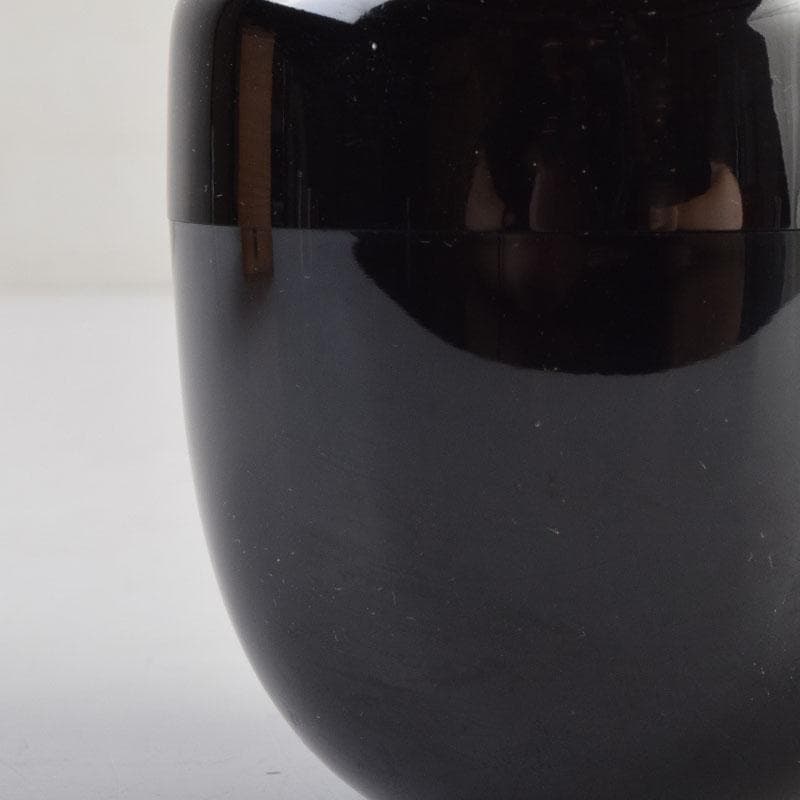 ゆき　茶道具　輪島塗　秀峰作　四君子文　棗　共箱　V　9166