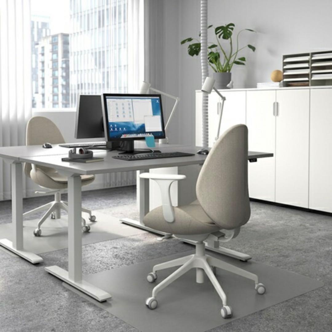IKEA RODULF ロドゥルフ デスク 電動昇降式 グレー