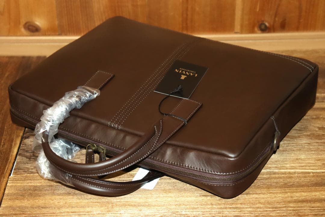 新品 ランバン コレクション サントル 牛革 ビジネスバッグ 撥水ソフトレザーⒽ