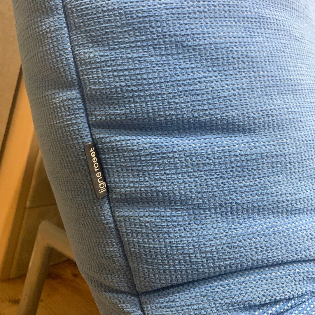 リーンロゼ　2人掛けソファ　リクライニングなし　ブルー