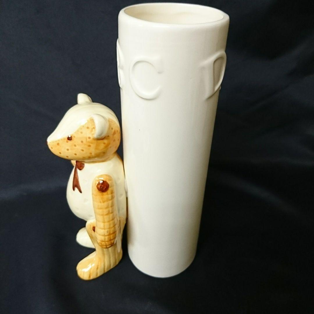 未使用保管品 seto craft 陶器花瓶 bear クマ　瀬戸焼