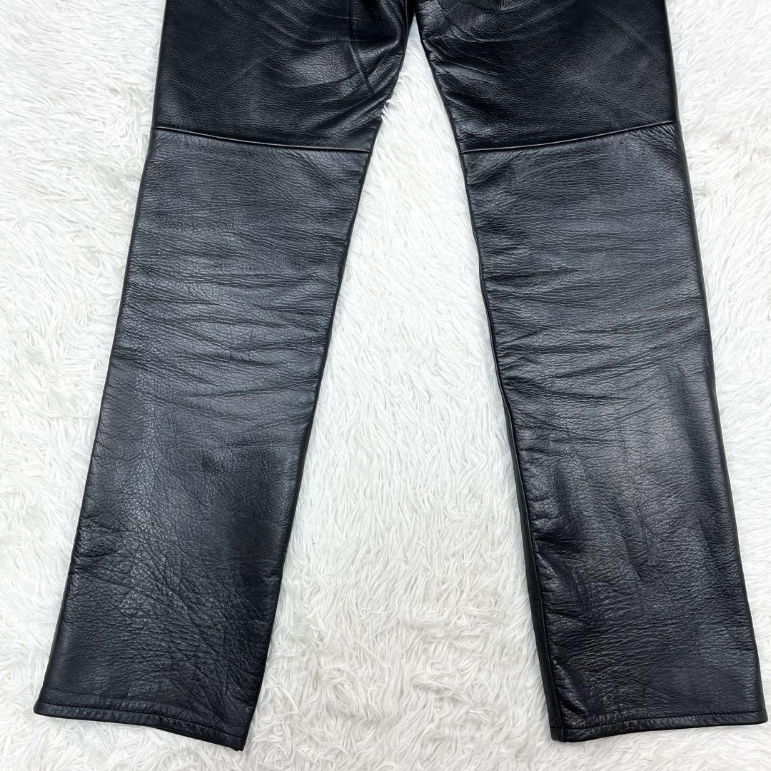 美品 クシタニ レザーパンツ ライディングパンツ レザーパッチ ウォッシャブル