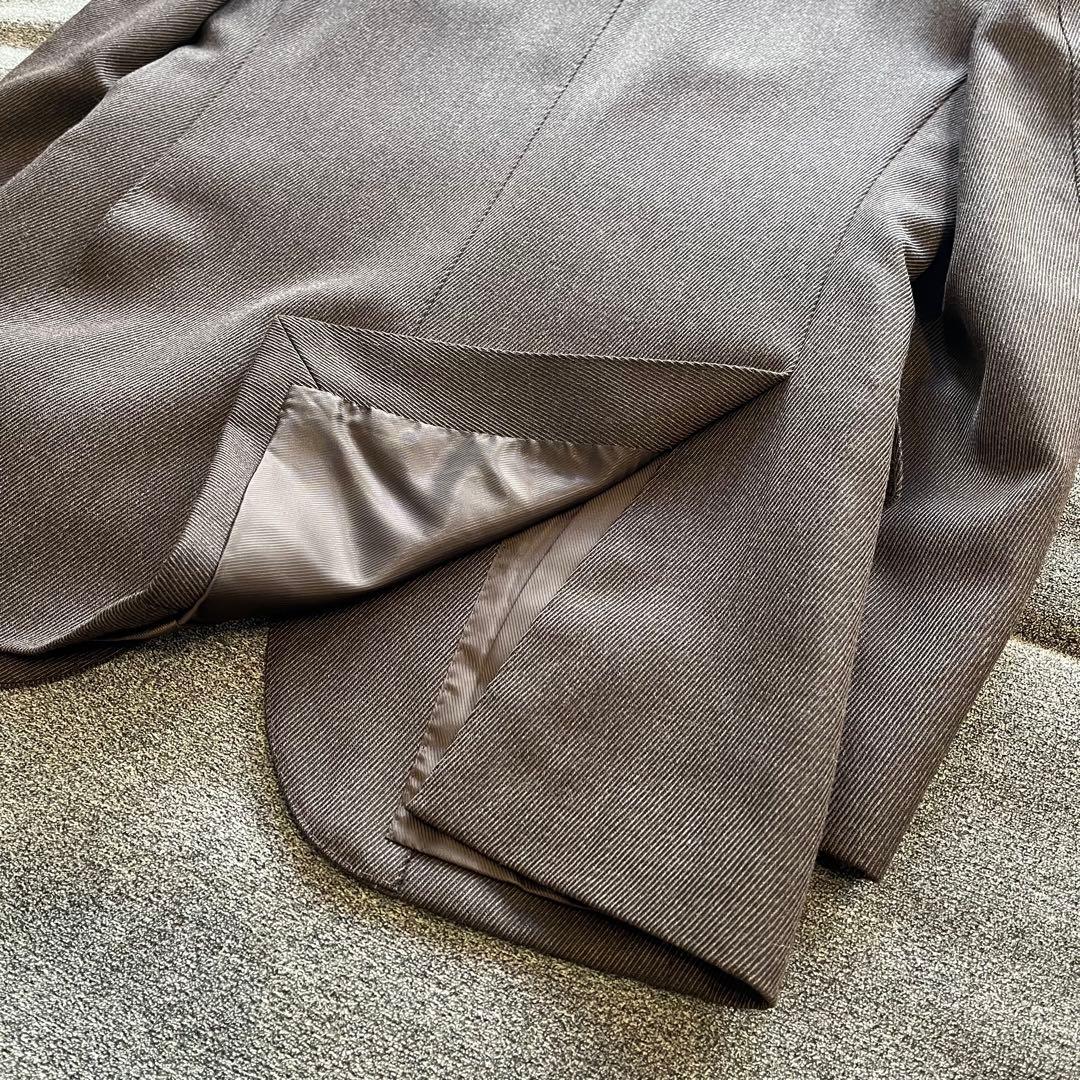 【美品】BEAMS F / キャバルリーツイル ダークブラウン スーツ