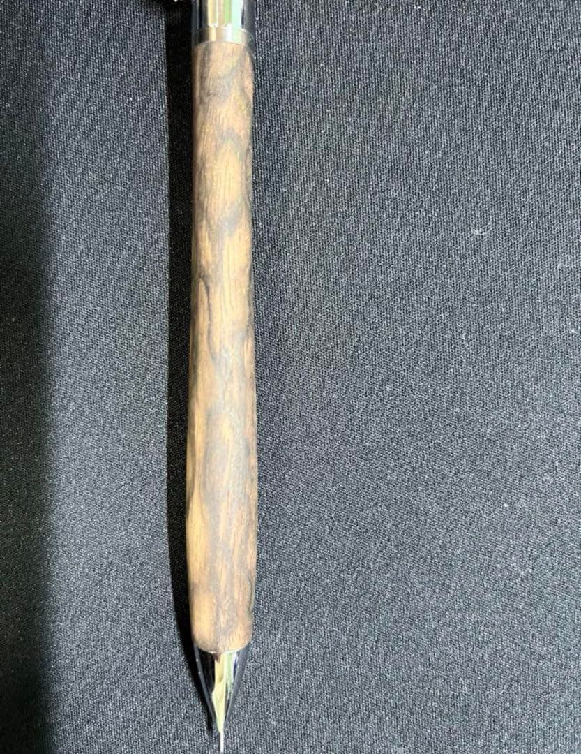 【値下げ交渉可】工房楔　黒柿孔雀杢　0.5mmシャーペン