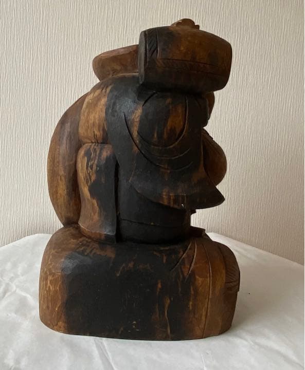 恵比寿大黒天様　　置物　木製