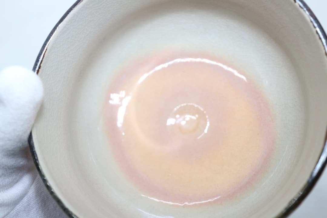 京焼 中村秋峰 乾山写柿絵 金彩 茶碗 茶道具 共箱 共布