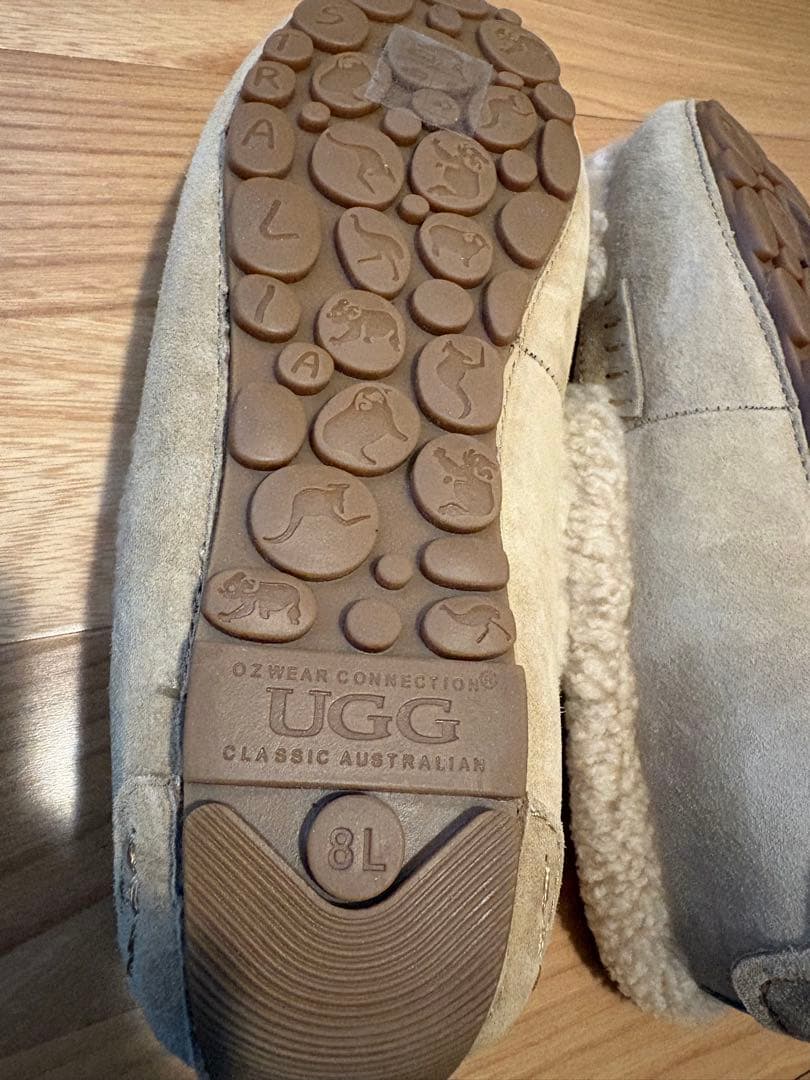新品⭐︎未使用アグUGG ローファー 24.5cmロゴ入り38サイズ