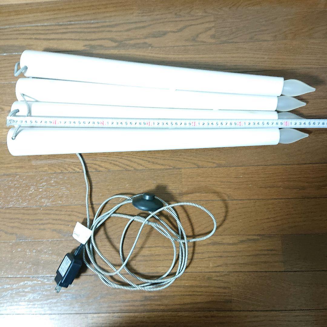 オールドイケア　木製キャンドル型　フロアスタンド 間接照明　焚き火風ライト