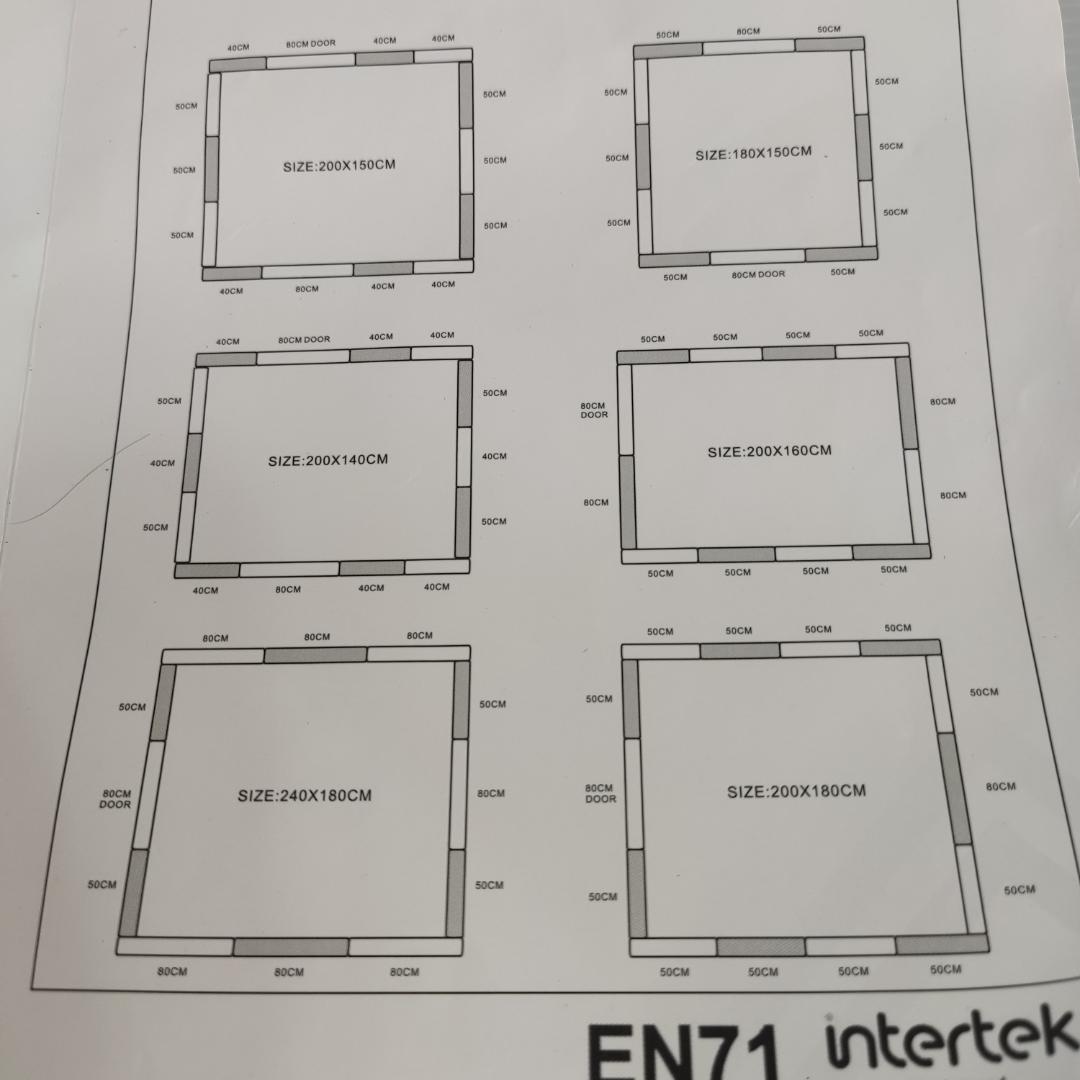 大阪熊 ベビーサークル160 × 200 cm ベビーサークル
