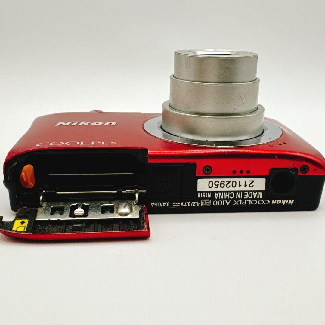 ニコン COOLPIX A100 レッド 動作OK